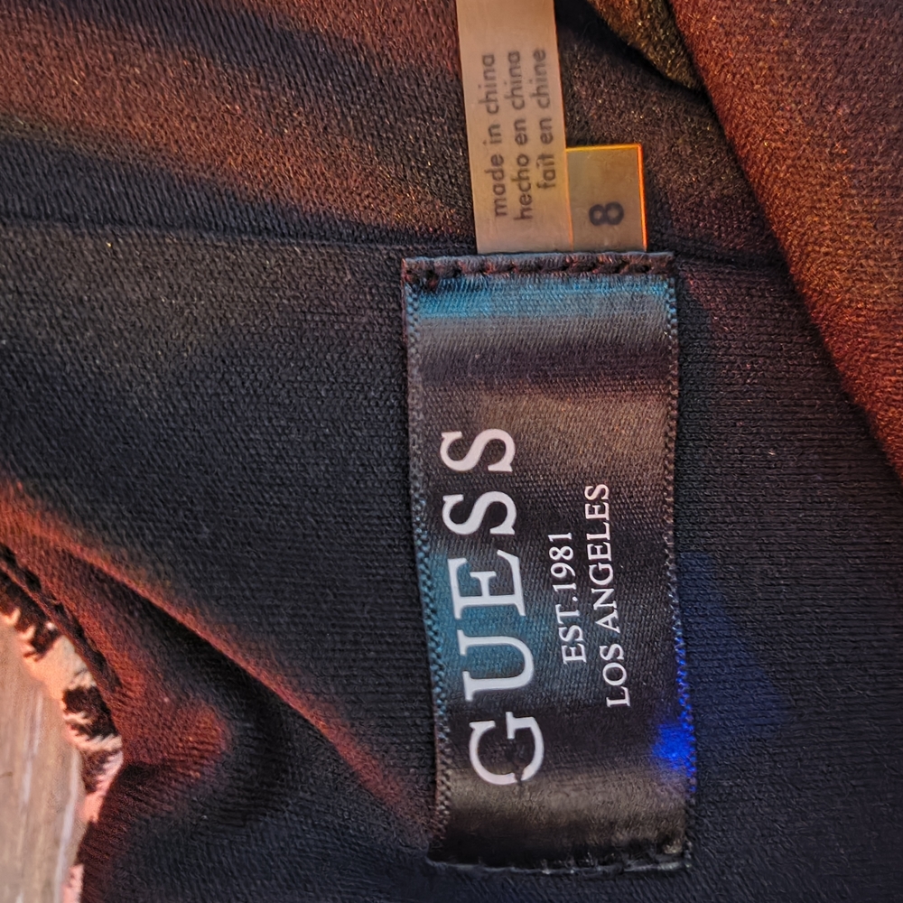 Guess Python Print Sleeveless Mini Flare Dress Gr… - image 2